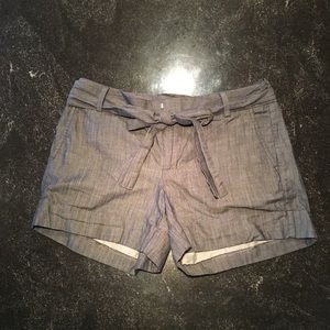 Grey Banana Republic Shorts with Bow Detail